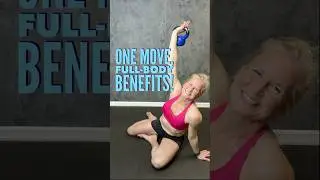 1/4 Turkish Getup for Full Body Benefits #fitover50 #strength #turkishgetup #functionalfitness