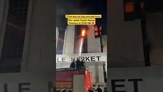 When will it stop?💔 Fire situation at 12:30 Am of 27th February #surat #fire #shivshaktimarket
