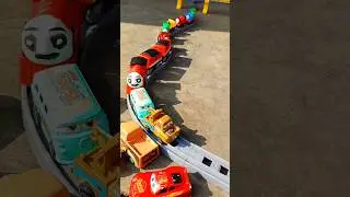Toys, Train Vs Mcqueen Cars #toys #train #mcqueen #thomasandfriends #railtrain #cars #thomastrain