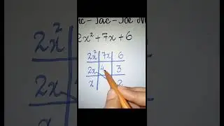 Factorize Algebraic Expressions | Tic Tac Toe Method | Factoring Trinomials | Factoring Quadratics