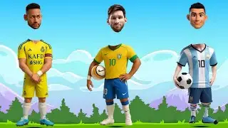 TEBAK GAMER RONALDO VS MESSI & NEYMAR FIGHT |WRONG HEAD AVENGERS SUPERHERO MARVEL 
