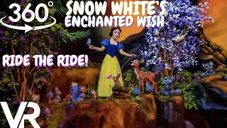 Snow White's Enchanted Wish Ride Through  in 360 VR | Disneyland 2021