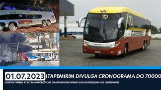 NOVIDADE: Nova Itapemirim divulga cronograma de viagens do 70000 - Onibs da Eucatur sai da pista