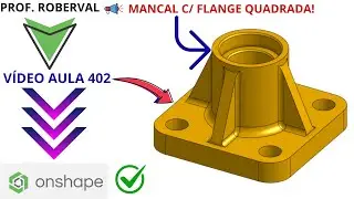 Lesson 402 - Exercise 394 _ Modeling a Bearing with a Square Flange for Beginners in Onshape