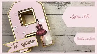 🎀 Letra en 3D || ✅ Papelería Creativa | Craft archivos de corte y sellos digitales| Tutorial crafter