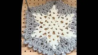 Crochet Snowflake blanket ❄️🧶#crochet 