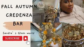 HOW TO STYLE  CREDENZA AND BAR CART  FOR FALL | AUTUMN  2022