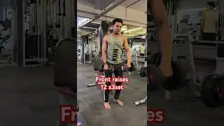 Front raises #hiphop #music #mcstan #rapper #motivation #pushpullworkout #chest #letpulldown #rap