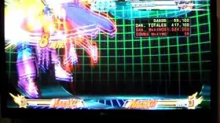Magneto vs sentinel 100% combo.AVI