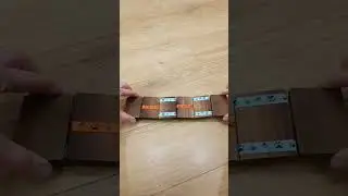 Деревянная игрушка перекидушка головоломка змейка. Лестница Якова. Фокус 1 Jacob's Ladder - focus