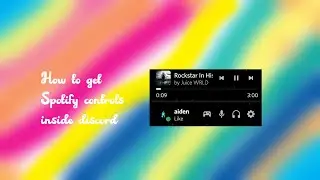 How to get Spotify Controls in discord (BD)