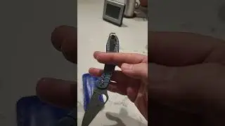 Damascus Spyderco Delica #HeavilyModded      #RareSpyderco #Titaniumknife