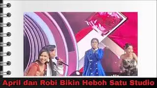 April dan Robi pelukan bikin heboh satu studio 