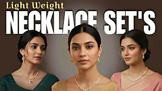 Лучшие легкие комплекты ожерелий для повседневной носки и вечеринок | Saraf Jewels