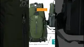 ELFS ACTIVE Tas Gunung Carrier Ransel 40L Dengan Peluit Water Resistant Tas Carrier FK8607