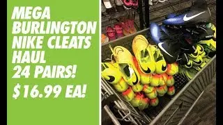 MEGA BURLINGTON NIKE CLEATS HAUL - 24 PAIRS AT $16.99 EACH!