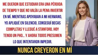 Mi familia dijo que la universidad era un desperdicio… hoy presumen mi PhD ante todos