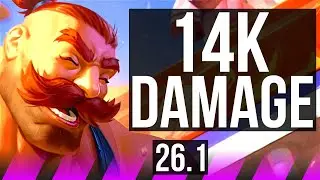 BRAUM & Sivir vs LEONA & Twitch (SUP) | 14K damage | KR Grandmaster | 26.1