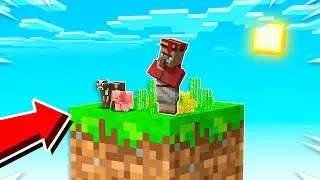 MERA VILLAGER ON ONE BLOCK in MINECRAFT