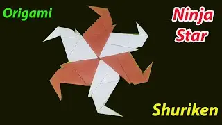So basteln Sie ganz einfach einen Origami-Shuriken | Paper Ninja Star