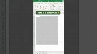Best way to remove grid lines in Excel !!! #exceltips #shorts