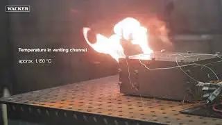 Thermal propagation test: Silicone-resin-based fiber composites as heat shields