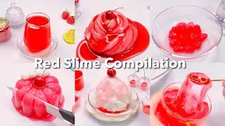 【ASMR】❤️赤色スライムまとめ❤️【音フェチ】Red Slime Compilation