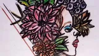flower girl #colorfulsketch