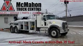 Mack Granite w/Jerr-Dan 35 Ton Integrated, 30K Coach U/L, Silver w/Tow Paul Blackston (740) 215-9012