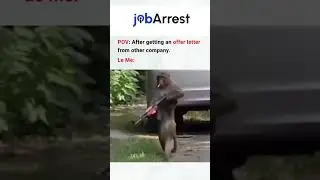 POV: After Getting an Offer Letter from Another Company 😌 #jobarrest #dreamjob #job #career #shorts