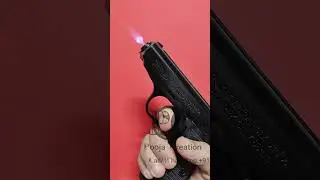 Walther PPK Pistol Shape Black Cigarette Lighter by PC The Lit House India.