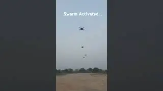 Drone Swarm is ALIVE! #drone #ardupilot #swarmdrone