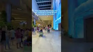 The Wonderfall |Terminal 2 Changi Airport Singapore #changiairportsingapore #changiairport #sgtravel
