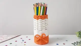 DIY Как сделать прикольную ПОДСТАВКУ для КАРАНДАШЕЙ своими руками.