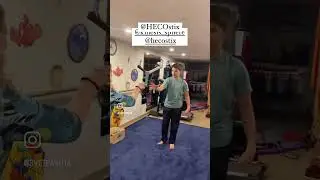 HECOSTIX training Marc to jumping C&eacute;r&eacute;bral palsy warrior
