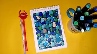 A mind soothing concept for your sketchbook in creating pattern art ....relaxing art