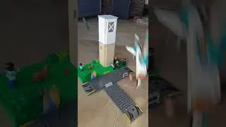 Lego destruction in slow motion - Amazing!  #slowmotionmagic #shorts #legoaddict  #lego