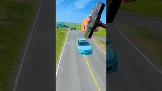 Lucky & unlucky cars vs hammer #beamngdrive #automobile #car ##shorts