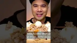 Ground Pork With Quail Eggs #shorts #alfieeats #mukbang #asmr #fyp #trending #viral #mukbangasmr