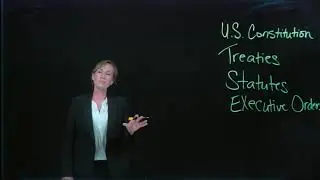Sources of Law: Constitution, Treaties, Statutes, Executive Orders, Regulations, Common Law