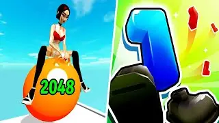 Yoga Ball Run vs Crazy Number Run - Max Level Gameplay (Part 1)