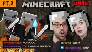 Minecraft pt.2 (lava moats are a bad idea) uncut let's play