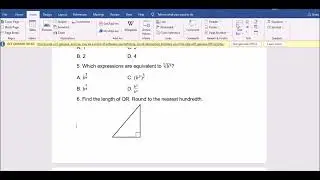 CREATING A MULTIPLE-CHOICE TEST USING THE EQUATION FORMAT IN MS WORD