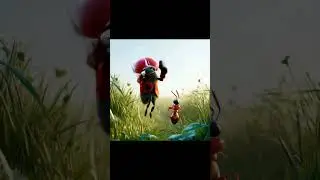 Epic Bug Battle: Ladybug vs. Tiny Ant &ndash; Who Will Win? 🐞🐜💥 #funnyanimals #snailbattle #underdogfight
