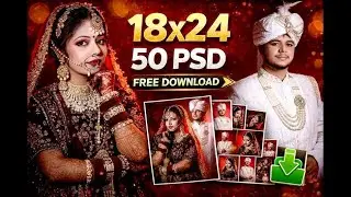 Wedding Album PSD Templates 18x24 &ndash; Free Download