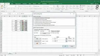 How to Use two arrow icon set with conditional formatting in Excel