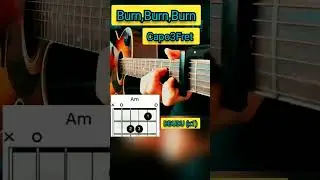 Guitar Tutorial - Burn, Burn, Burn  - Zach Bryan - Lesson #shorts #tutorial #guitar #zachbryan #burn