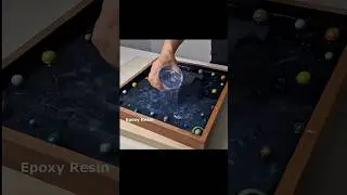Галактические шахматы из дуба и эпоксидной смолы с эффектом парения и светодиодной подсветкой 🔥