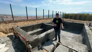 Pool  Shotcrete Setup In Porter Ranch, Step Stones On The Baja