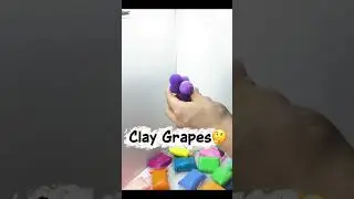 Cute Clay Toy for Kids 🧸 #shorts Making fruit with plasticine  #shorts Making Grapes with Clay 🍇 |